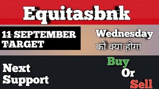 Equitas Small Finance Bank Share Analysis amp Next Target [upl. by Marabel]