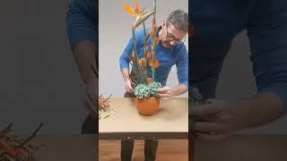 Making an Autumn  Fall Flower Arrangement [upl. by Mela752]