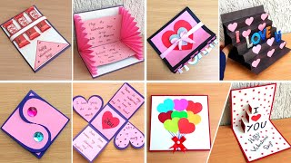 How to make Valentines day cardHandmade Valentines CardValentines day card makingValentine card [upl. by Leddy]