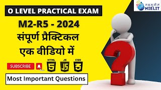 M2R5 Online Practical O Level PracticalWeb Designing O Level Practical Exam 2024 [upl. by Ebocaj]