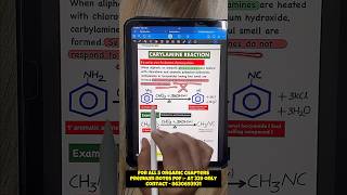 Carbylamine Amine Reaction Trick amp notes  Class 12th  Chemistry  CUET  NEET  JEE chemistry [upl. by Ecnarret926]