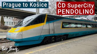 TRIP REPORT  ČD Pendolino Košičan  Czech SuperCity train  Prague to Košice  1st class [upl. by Sansbury153]