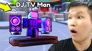 WOW UNIT BOOSTER DJ TV MAN INI OP BANGET DI TOILET TOWER DEFENSE ROBLOX [upl. by Idid]