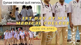 My first day at medical college🩺 White coat ceremony at AFMC Medical College Pune 📍 [upl. by Rosenwald]