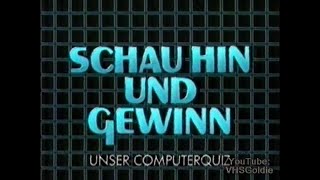 Werbeblock  1988  ORF mit SCHAU HIN UND GEWINN Computerquiz [upl. by Eelrebmik]