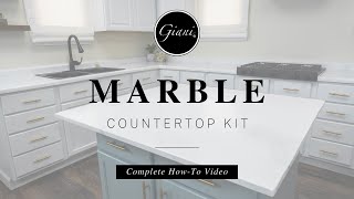 Giani® Marble Countertop Paint Kit With Epoxy Resin Topcoat [upl. by Ariek]