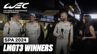 LMGT3 Winners Reactions 🎙️ I 2024 TotalEnergies 6 Hours of Spa I FIA WEC [upl. by Karlee]