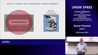 UNSW SPREE 20171213 IWV07  Albert Polman  Cathodoluminescence Microscopy [upl. by Namolos508]