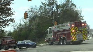 Fairfield NJ Fire Responding to a rollover amp Pine Brook NJ Fire Rescue responding to a brush fire [upl. by Laurianne]