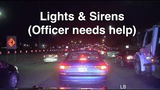 Minneapolis responding code 3 lights amp sirens HEAVY TRAFFIC [upl. by Haskel872]