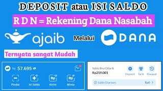 Cara Deposit atau isi saldo RDN Ajaib Sekuritas melalui DANA [upl. by Annahoj551]