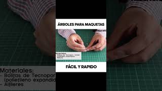 ARBOLES PARA MAQUETAS  FACIL Y RAPIDO [upl. by Crissie]