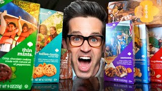 We Tried EVERY Girl Scout Cookie Taste Test [upl. by Evita]