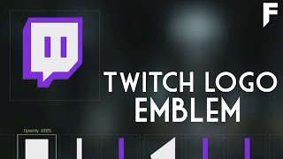 Advanced Warfare Emblem Tutorial  Twitch Logo [upl. by Aphrodite]