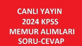 2024 KPSS MEMUR ALIMLARI  LİSANS KPSS  ÖNLİSANS KPSS  KAÇ PUAN İLE MEMUR OLUNUR ATAMA PUANLARI [upl. by Elyod]