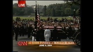 State funeral of Ronald Reagan CNN live coverage 692004 [upl. by Kcirrem]