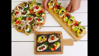 Canapes How To Make 4 Fast amp Easy Homemade Canapes  Simple amp Easy Recipe [upl. by Brandi594]