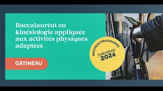 Webinaire  Baccalauréat en kinésiologie appliquée aux activités physiques adaptées [upl. by Island23]