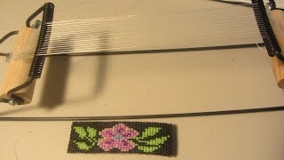 Beginning Looming How to Use a Beading Loom [upl. by Une978]