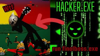 Stick War Legacy New Update New Challenger hackerexe He Can Spawn FINAL BOSS Pro VS Hacker [upl. by Anisamot]