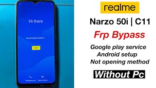 Realme Narzo 50i Frp Bypass  Without Pc  Hard Reset  Lock Unlock New Method 2024 [upl. by Ober383]