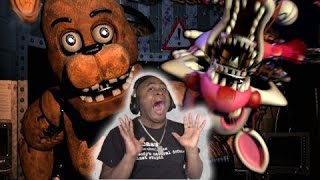 SLAPPED MY FRIEND OUT OF FEAR  Five Nights At Freddys 2 Night 2 Attempt [upl. by Haelak]