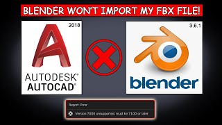 Convert old FBX file to latest version for Importing to Blender [upl. by Annaek]