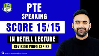 PTE Speaking Retell Lecture Template Tips Tricks amp Strategies  Revision Series  Language Academy [upl. by Port]