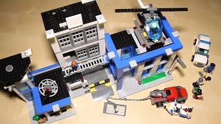 Lego City 60047 Police Station  Lego Speed Build Review [upl. by Kelwunn870]