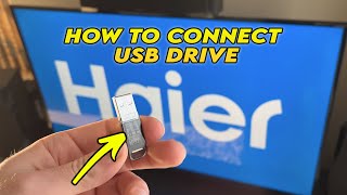 How to Connect USB Drive to Haier TV [upl. by Learsiy829]