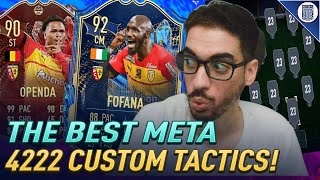 THE BEST META 4222 FORMATION amp CUSTOM TACTICS FOR FIFA 23 ULTIMATE TEAM [upl. by Mintz]