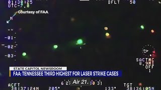 FAA Tennessee third highest for laser strike cases in July [upl. by Tate]