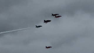 Hawk Tribute fly pass by different Airforces aviation airshow [upl. by Sesiom]