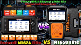 Foxwell NT624 Elite vs Foxwell NT650 Elite Which is the Best OBD2 Scanner [upl. by Sean988]