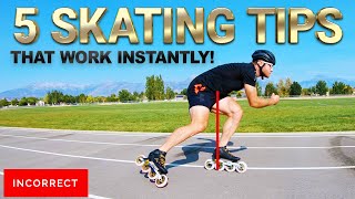 5 Easy Inline Skating Tips To Make Any Level Of Skater Better Instantly by Pro Joey Mantia [upl. by Haley722]