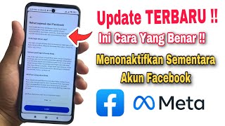 Cara Menonaktifkan FB Sementara 2024 Meta Terbaru [upl. by Akers]