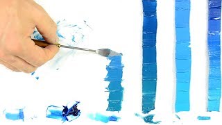 Mixing Blue Oil Paint [upl. by Hola]