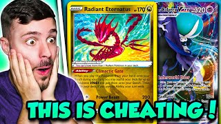 Radiant Eternatus BREAKS Shadow Rider VMAX CHEAT VMAX EVOLUTION Crown Zenith [upl. by Namron]