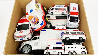 救急車のミニカー走る！緊急走行テスト！坂道走る☆Ambulance miniature car runs Emergency driving test Running downhill [upl. by Ilak404]