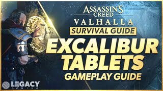 Excalibur Tablets  Gameplay Guide  Legendary Weapon  Assassins Creed Valhalla Survival Guide [upl. by Swigart319]