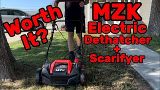 Revitalize Your Lawn with the MZK 15Inch 2in1 Electric Dethatcher amp Scarifier [upl. by Upali534]