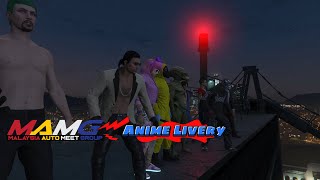 GTA 5 ONLINE Anime Opening Malaysia Auto Meet [upl. by Nimrahc]