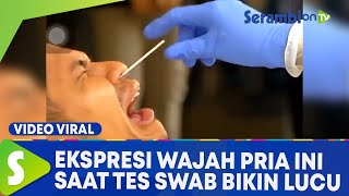 Wajah Pria Saat Tes Swab dijadikan Meme oleh Pengguna Media Sosial Sebut Wajahnya Lucu [upl. by Debor942]