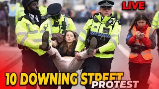 BREAKING 10 DOWNING STREET PROTEST live [upl. by Ahsote]