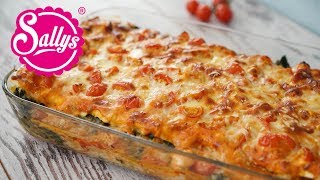 Lasagne mit Spinat und Lachs in Tomatenrahmsoße  Lieblingslasagne  Sallys Welt [upl. by Atse]