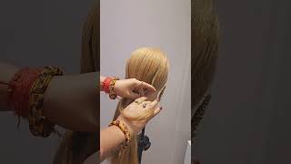 Trending braids instagram youtubeshorts simple and easy braids viralvideo wedding [upl. by Cartwell]