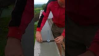 Installing a stud into a concrete belt construction diy concrete [upl. by Suixela]