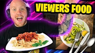 TIMTHETATMAN REACTS TO VIEWERS FOOD [upl. by Ajram861]