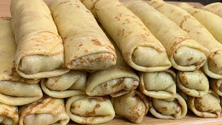 Новогоднее меню Блинчики с мясом  Մսով Նրբաբլիթ  Meat Crepes [upl. by Idoc]