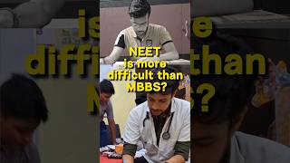 NEET VS MBBS👨‍⚕️  Which is harder 🤔neet2025 mbbs neet ytshortsindia trending [upl. by Daphie]